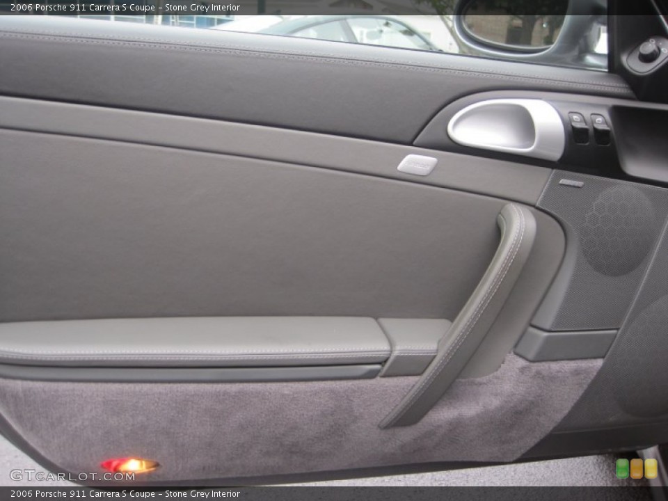Stone Grey Interior Door Panel for the 2006 Porsche 911 Carrera S Coupe #54075840
