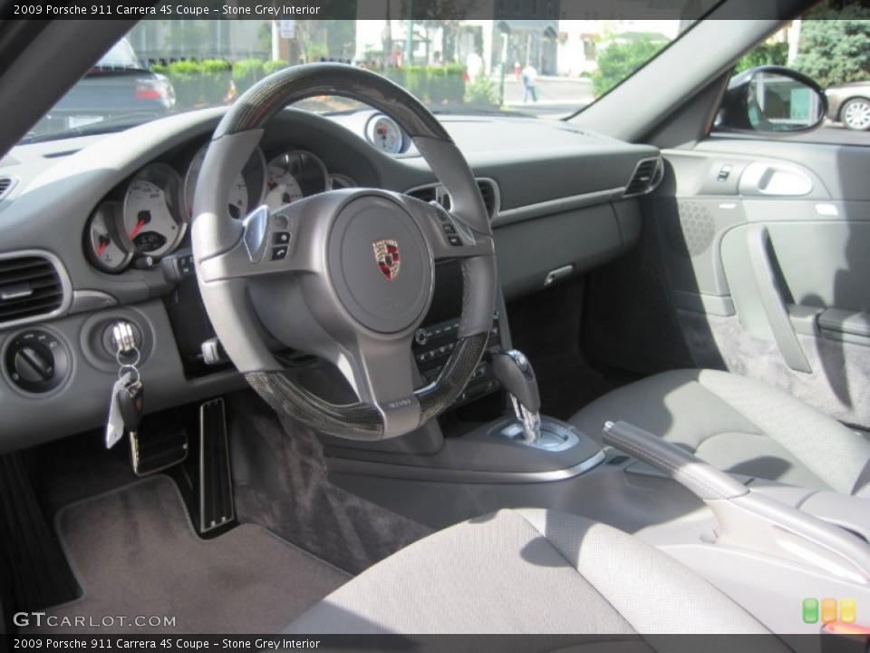 Stone Grey Interior Photo for the 2009 Porsche 911 Carrera 4S Coupe #54076114