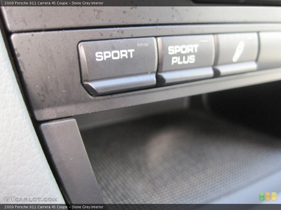 Stone Grey Interior Controls for the 2009 Porsche 911 Carrera 4S Coupe #54076212