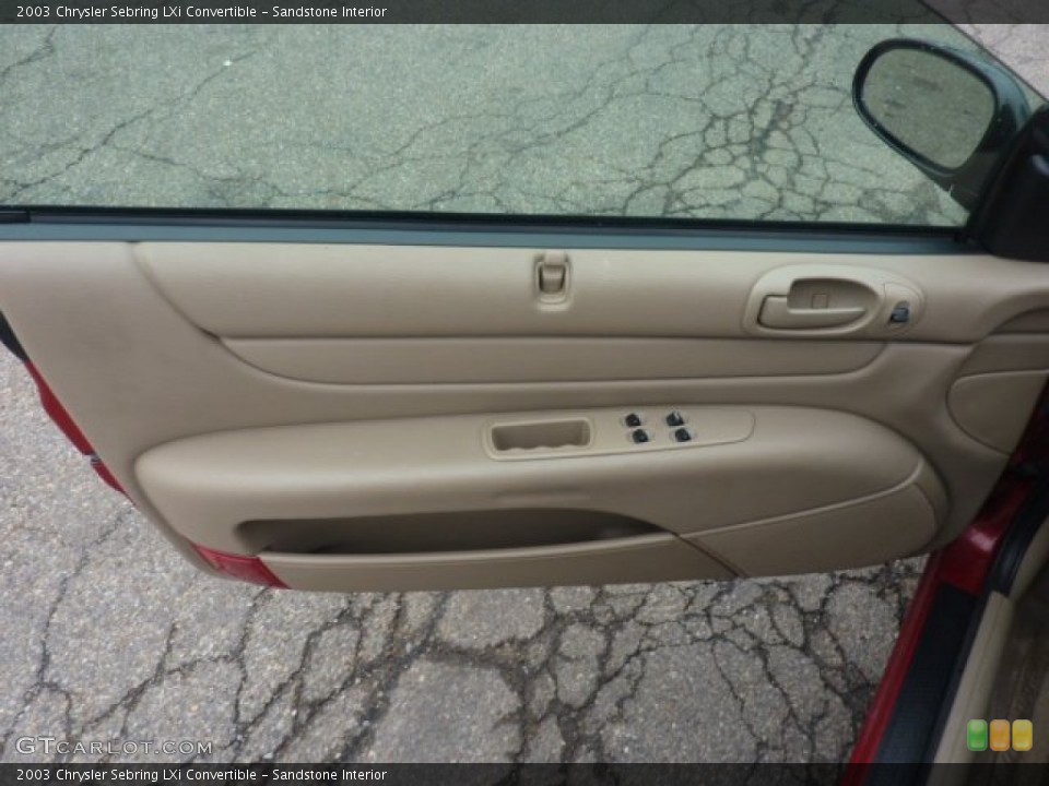 Sandstone Interior Door Panel for the 2003 Chrysler Sebring LXi Convertible #54076857