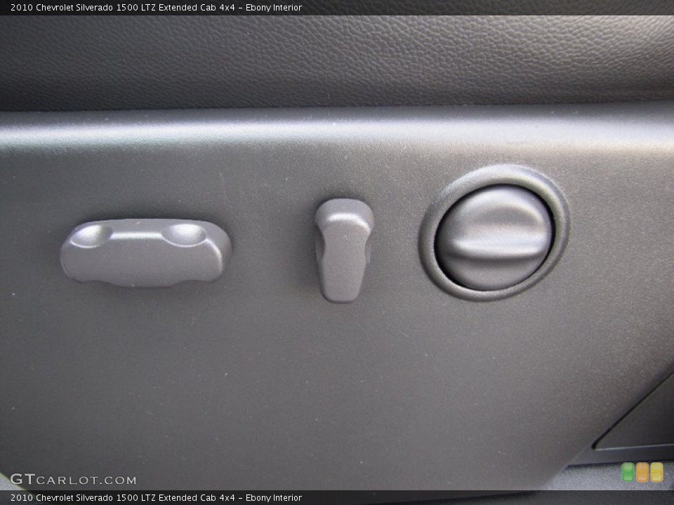 Ebony Interior Controls for the 2010 Chevrolet Silverado 1500 LTZ Extended Cab 4x4 #54077778