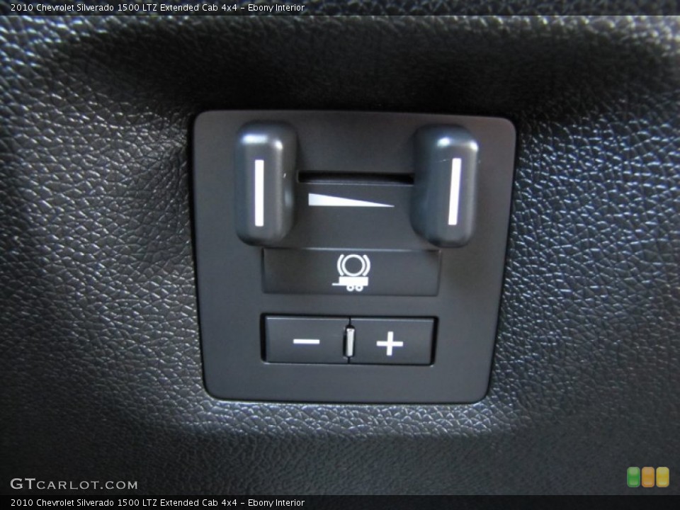Ebony Interior Controls for the 2010 Chevrolet Silverado 1500 LTZ Extended Cab 4x4 #54077799
