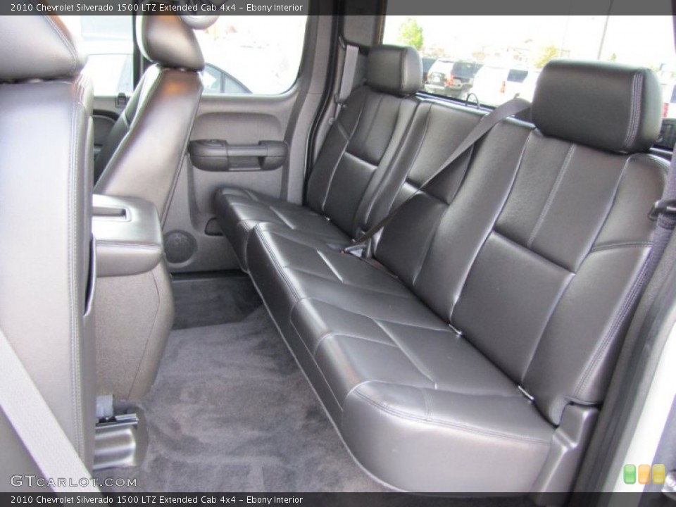 Ebony Interior Photo for the 2010 Chevrolet Silverado 1500 LTZ Extended Cab 4x4 #54077902