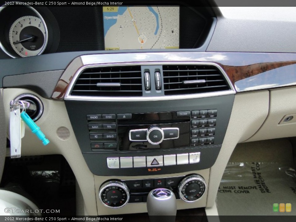 Almond Beige/Mocha Interior Controls for the 2012 Mercedes-Benz C 250 Sport #54078156