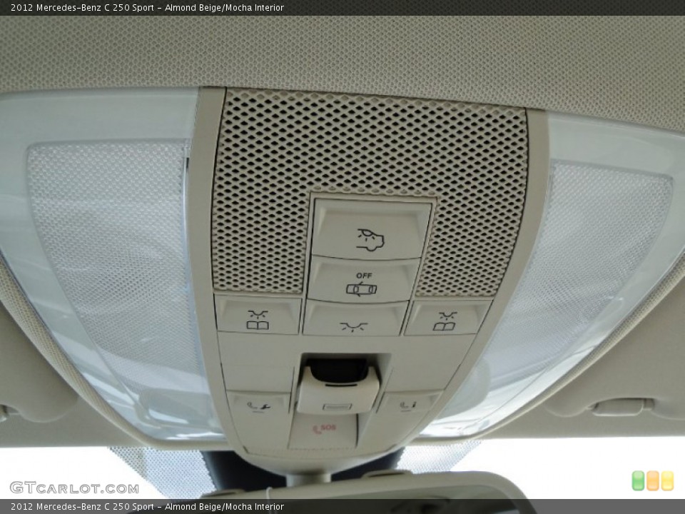Almond Beige/Mocha Interior Controls for the 2012 Mercedes-Benz C 250 Sport #54078290
