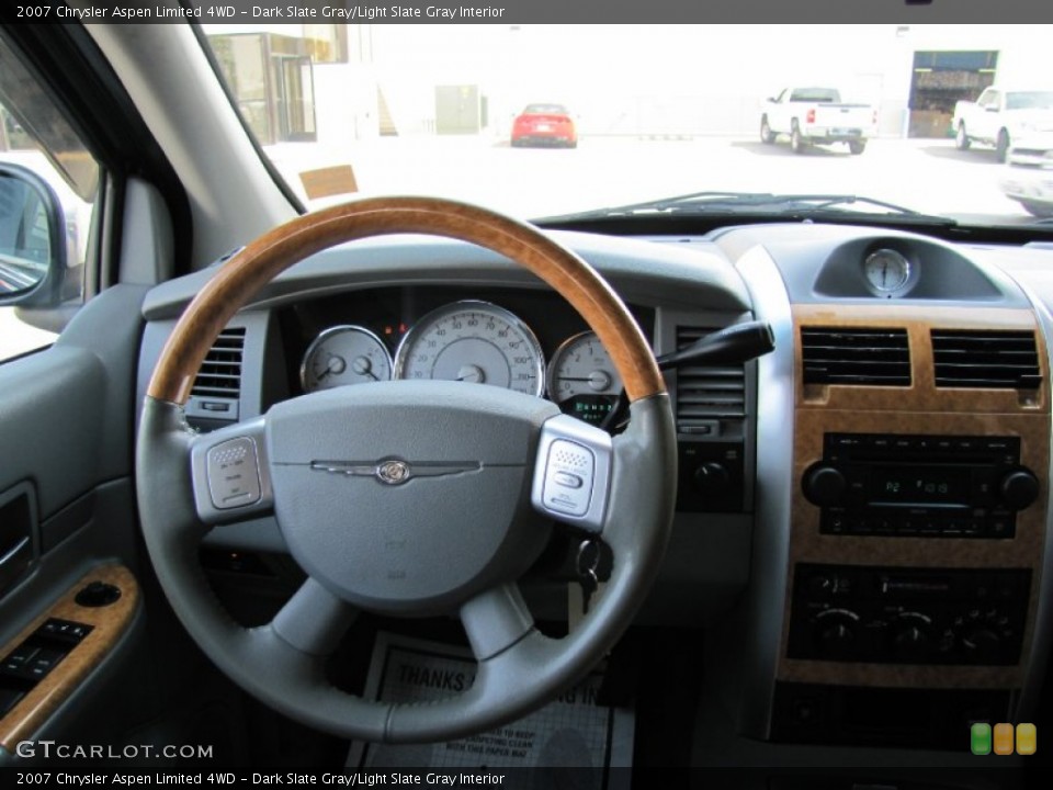 Dark Slate Gray/Light Slate Gray Interior Steering Wheel for the 2007 Chrysler Aspen Limited 4WD #54078352