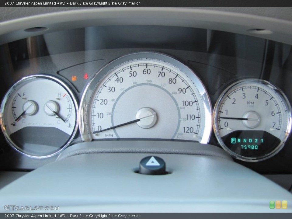 Dark Slate Gray/Light Slate Gray Interior Gauges for the 2007 Chrysler Aspen Limited 4WD #54078366