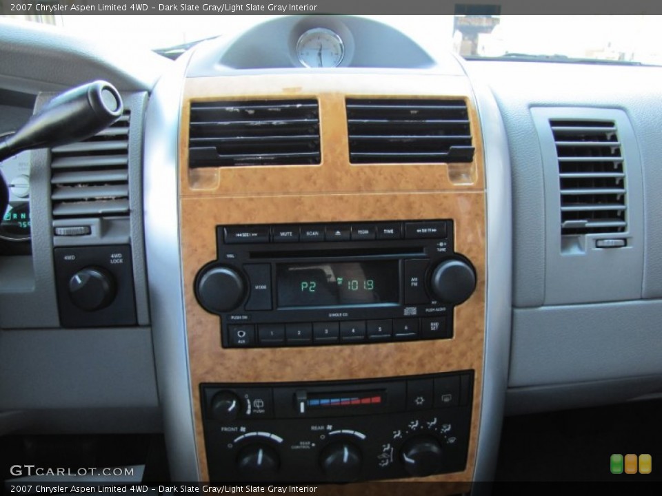 Dark Slate Gray/Light Slate Gray Interior Controls for the 2007 Chrysler Aspen Limited 4WD #54078453