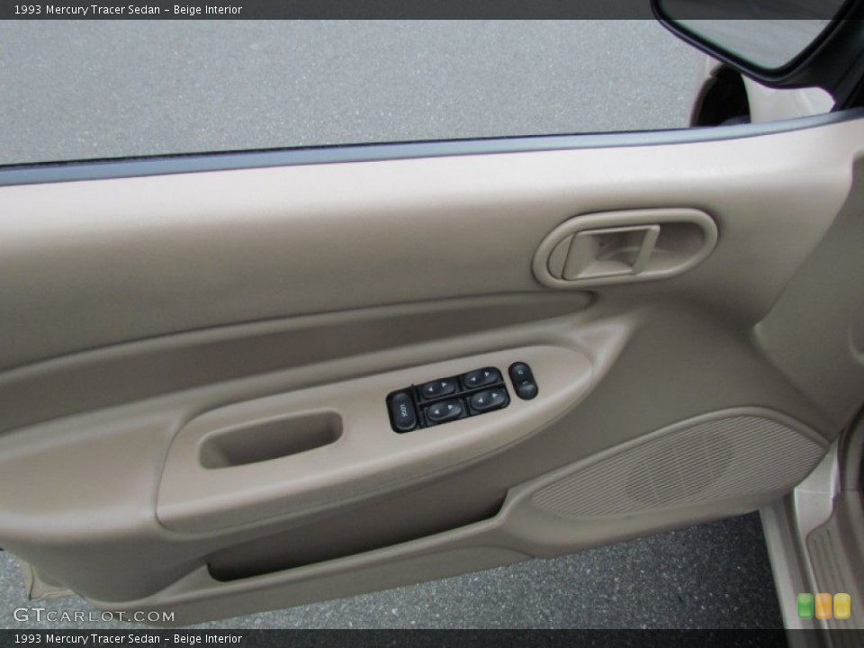 Beige Interior Door Panel for the 1993 Mercury Tracer Sedan #54079112