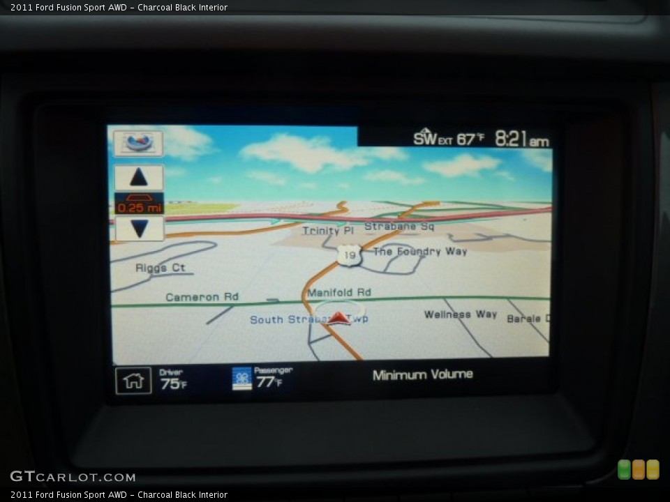 Charcoal Black Interior Navigation for the 2011 Ford Fusion Sport AWD #54079134