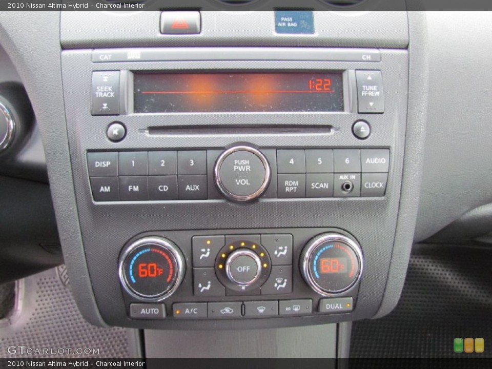 Charcoal Interior Controls for the 2010 Nissan Altima Hybrid #54079785