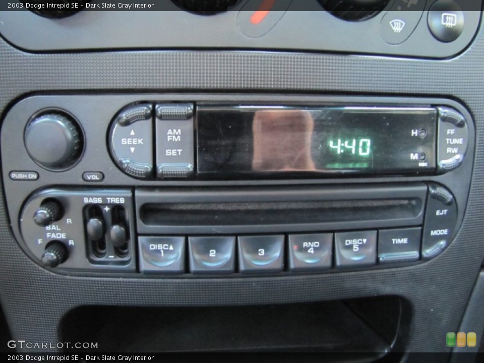 Dark Slate Gray Interior Audio System for the 2003 Dodge Intrepid SE #54080154