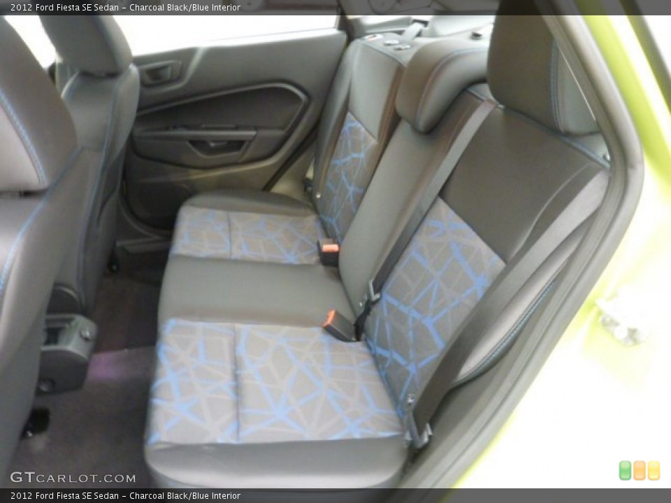 Charcoal Black/Blue Interior Photo for the 2012 Ford Fiesta SE Sedan #54081498