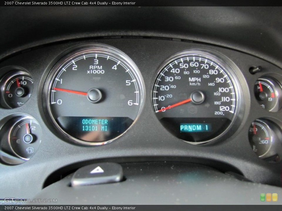 Ebony Interior Gauges for the 2007 Chevrolet Silverado 3500HD LTZ Crew Cab 4x4 Dually #54081531