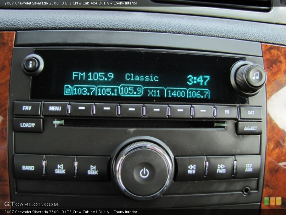 Ebony Interior Audio System for the 2007 Chevrolet Silverado 3500HD LTZ Crew Cab 4x4 Dually #54081629