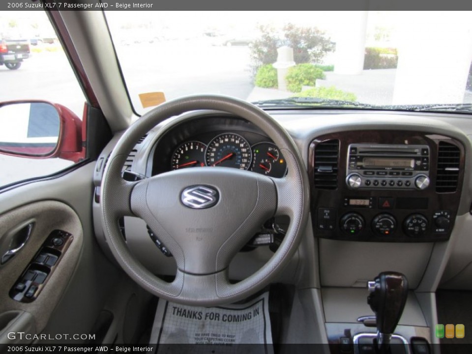Beige Interior Dashboard for the 2006 Suzuki XL7 7 Passenger AWD #54081819