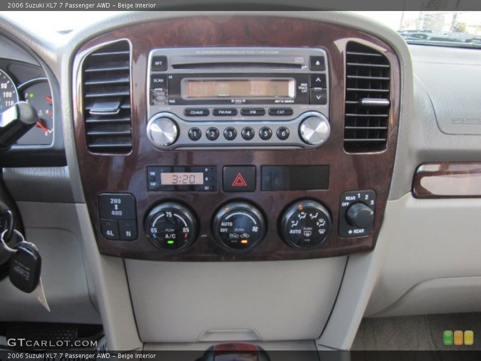 Beige Interior Controls for the 2006 Suzuki XL7 7 Passenger AWD #54081891