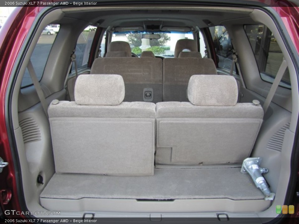 Beige Interior Trunk for the 2006 Suzuki XL7 7 Passenger AWD #54081996