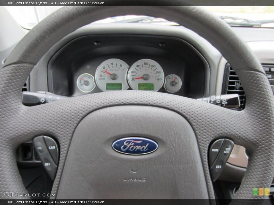 Medium/Dark Flint Interior Steering Wheel for the 2006 Ford Escape Hybrid 4WD #54082362