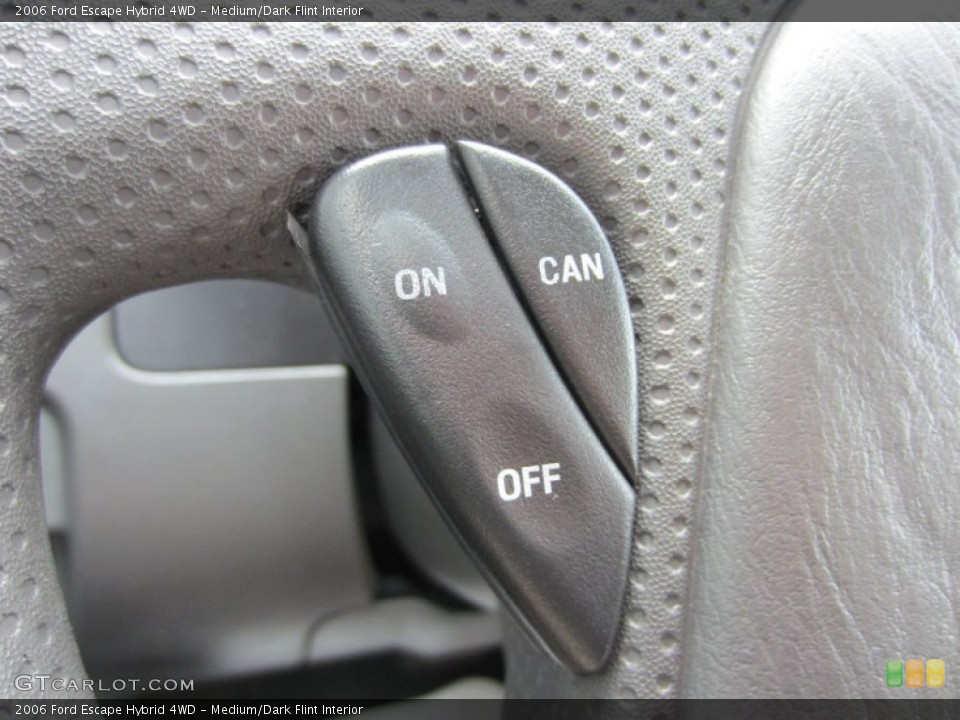 Medium/Dark Flint Interior Controls for the 2006 Ford Escape Hybrid 4WD #54082368