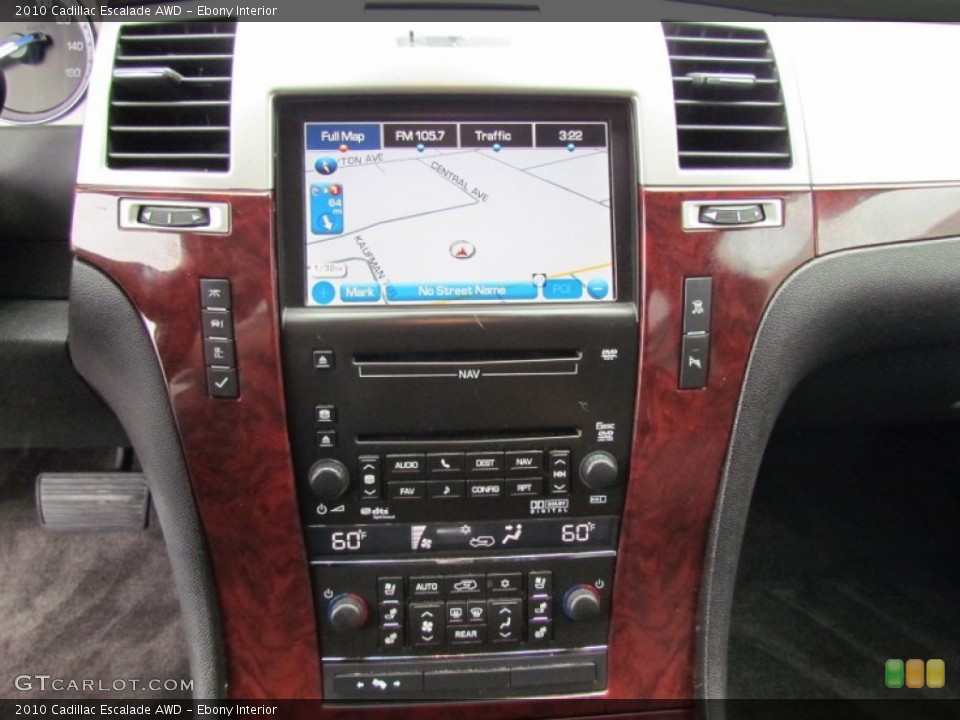 Ebony Interior Controls for the 2010 Cadillac Escalade AWD #54083235
