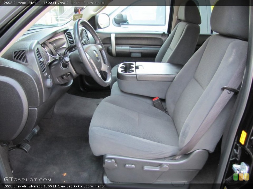 Ebony Interior Photo for the 2008 Chevrolet Silverado 1500 LT Crew Cab 4x4 #54083421