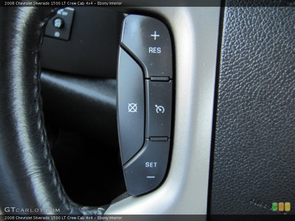 Ebony Interior Controls for the 2008 Chevrolet Silverado 1500 LT Crew Cab 4x4 #54083460