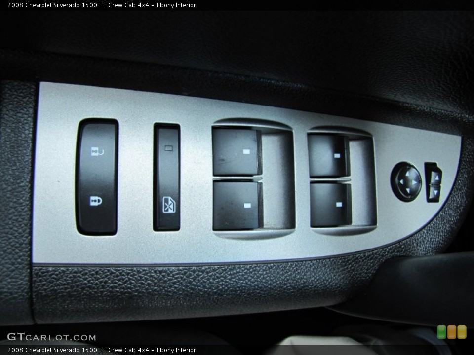 Ebony Interior Controls for the 2008 Chevrolet Silverado 1500 LT Crew Cab 4x4 #54083481