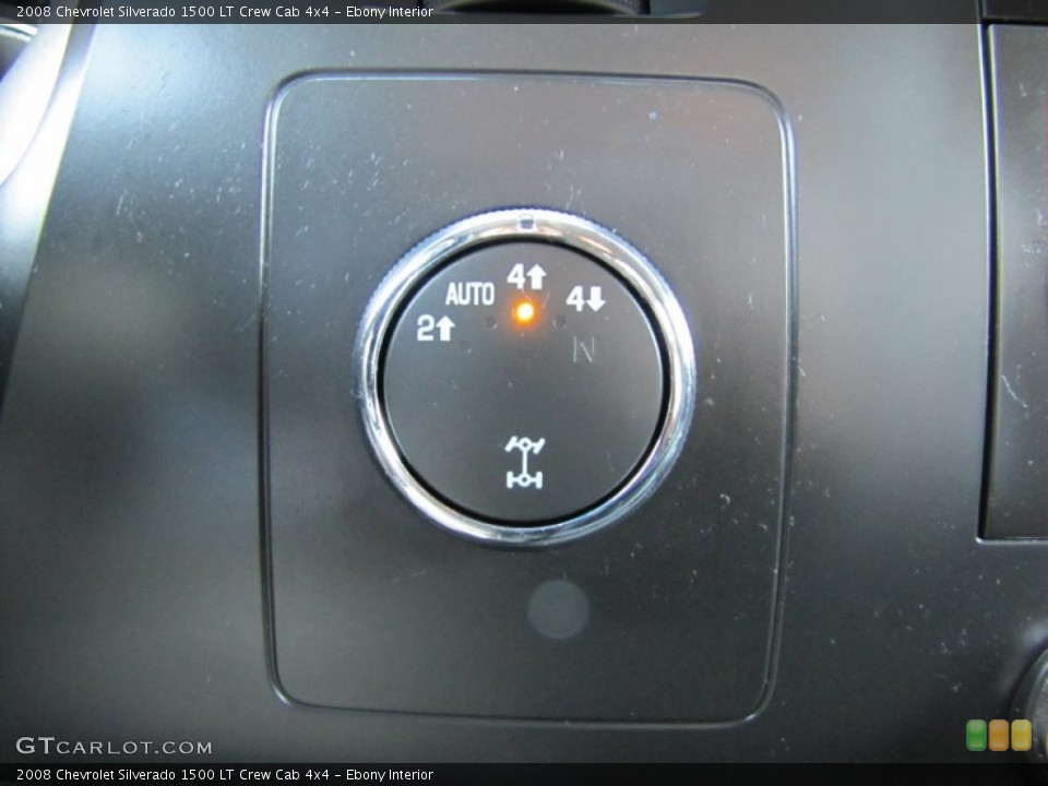 Ebony Interior Controls for the 2008 Chevrolet Silverado 1500 LT Crew Cab 4x4 #54083503