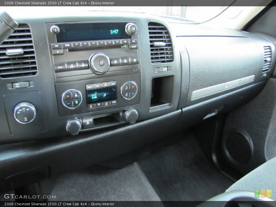 Ebony Interior Controls for the 2008 Chevrolet Silverado 1500 LT Crew Cab 4x4 #54083523