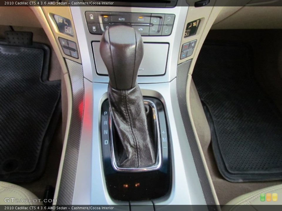 Cashmere/Cocoa Interior Transmission for the 2010 Cadillac CTS 4 3.6 AWD Sedan #54083529