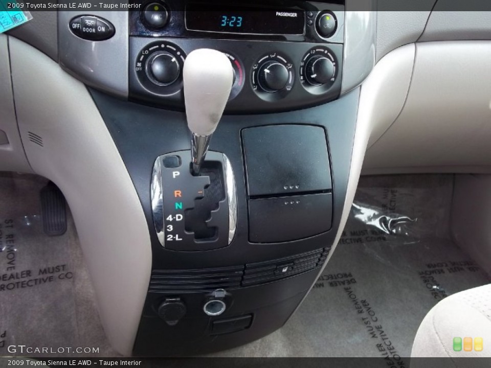 Taupe Interior Transmission for the 2009 Toyota Sienna LE AWD #54085257