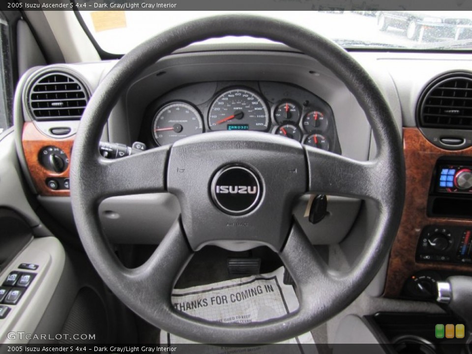 Dark Gray/Light Gray Interior Steering Wheel for the 2005 Isuzu Ascender S 4x4 #54086527