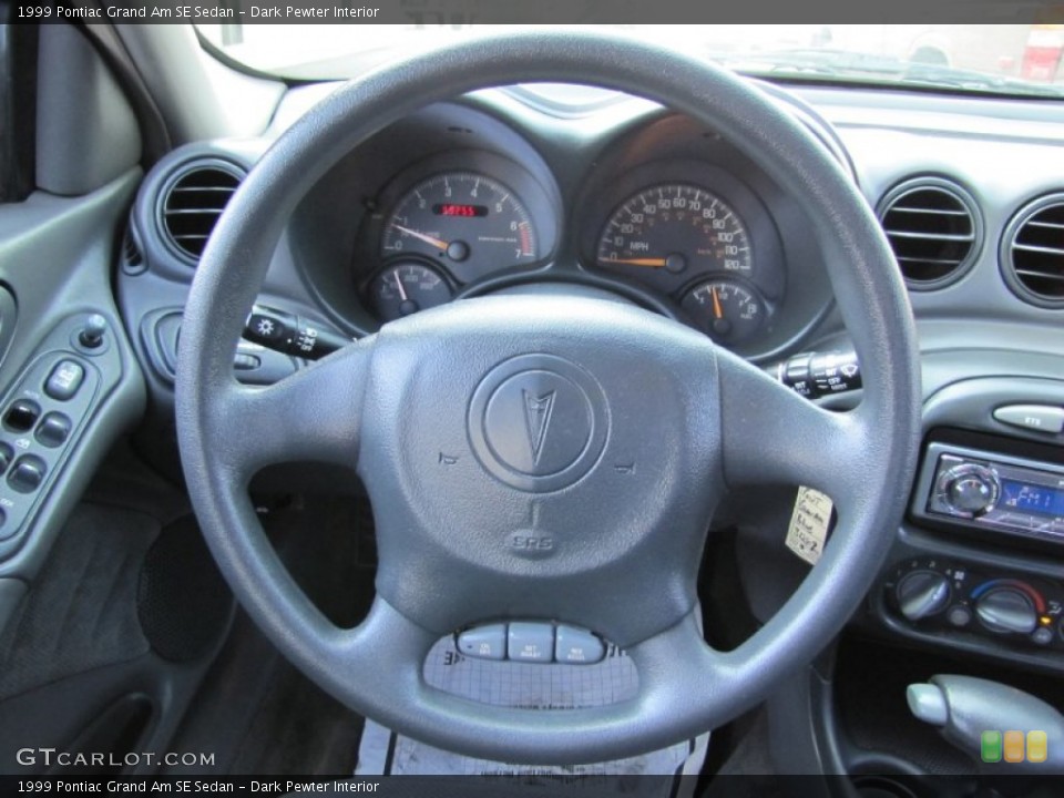 Dark Pewter Interior Steering Wheel for the 1999 Pontiac Grand Am SE Sedan #54087753