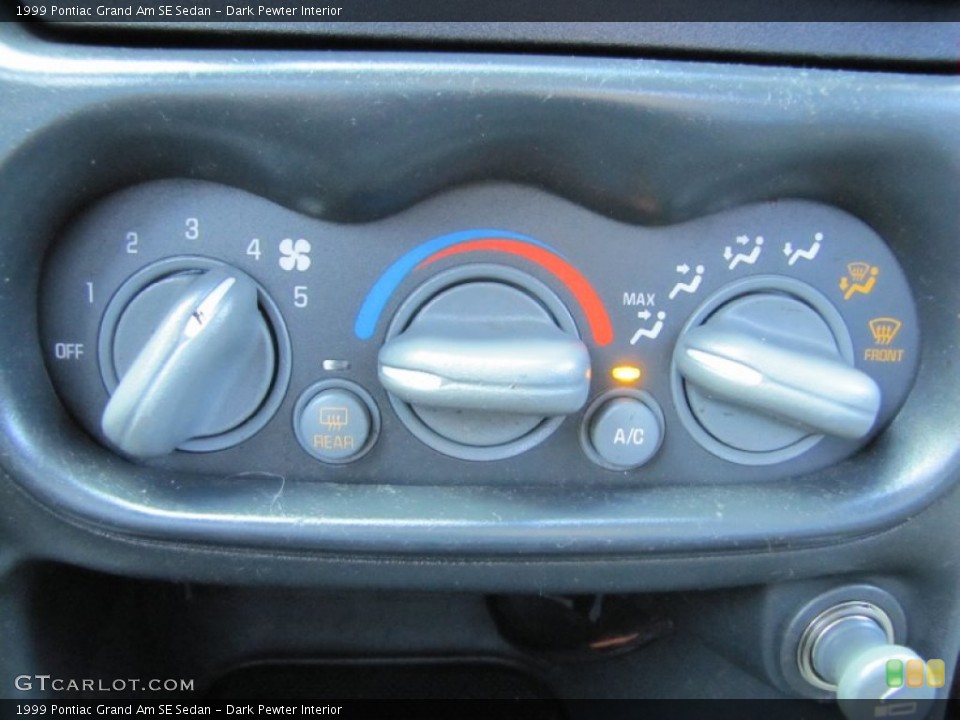 Dark Pewter Interior Controls for the 1999 Pontiac Grand Am SE Sedan #54087828