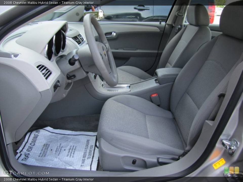 Titanium Gray Interior Photo for the 2008 Chevrolet Malibu Hybrid Sedan #54088005