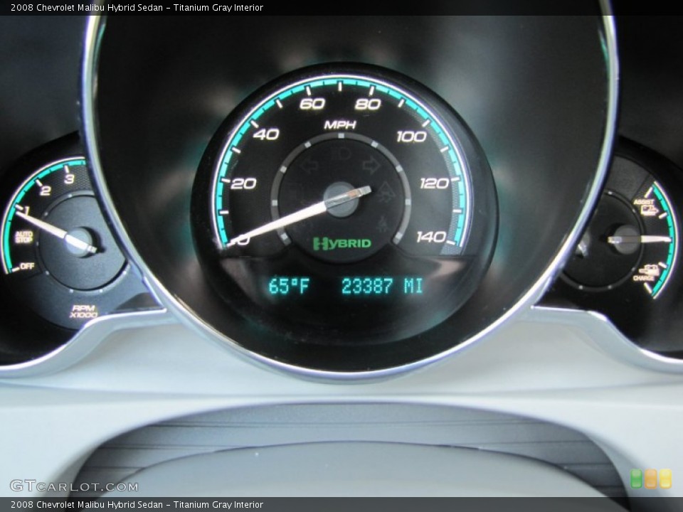 Titanium Gray Interior Gauges for the 2008 Chevrolet Malibu Hybrid Sedan #54088023