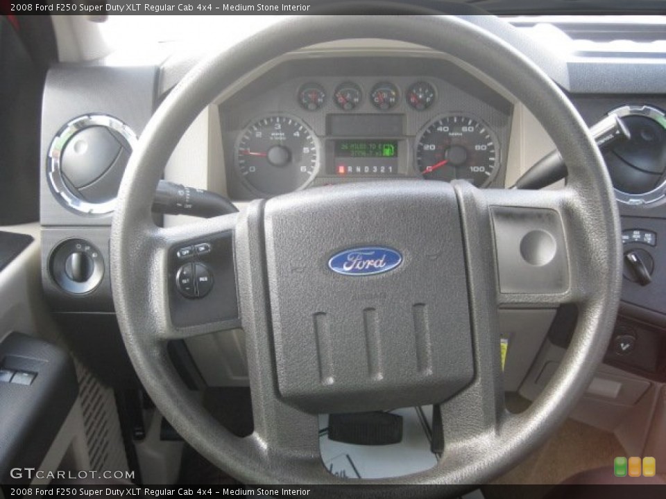 Medium Stone Interior Steering Wheel for the 2008 Ford F250 Super Duty XLT Regular Cab 4x4 #54088561