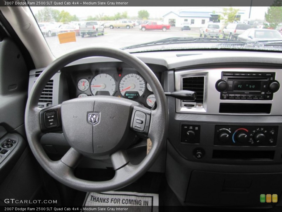 Medium Slate Gray Interior Dashboard for the 2007 Dodge Ram 2500 SLT Quad Cab 4x4 #54089649