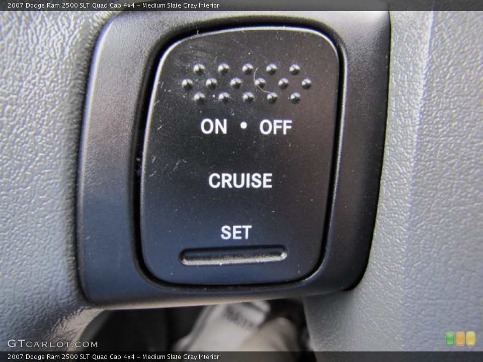 Medium Slate Gray Interior Controls for the 2007 Dodge Ram 2500 SLT Quad Cab 4x4 #54089685