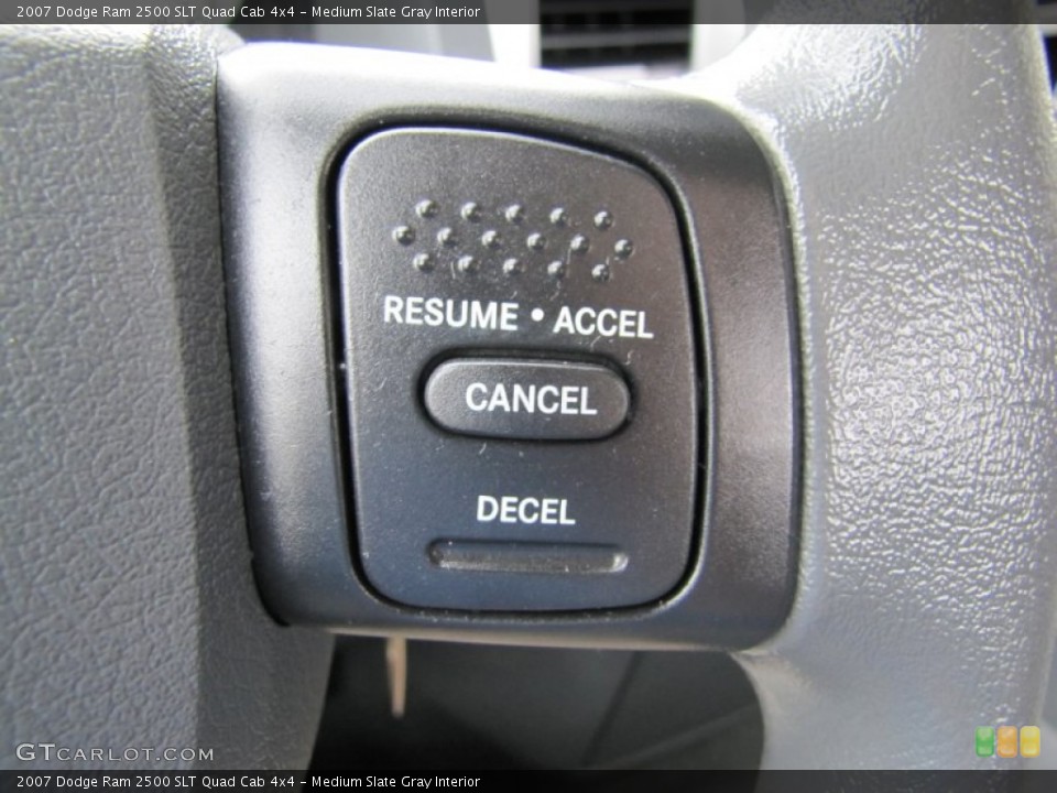 Medium Slate Gray Interior Controls for the 2007 Dodge Ram 2500 SLT Quad Cab 4x4 #54089697