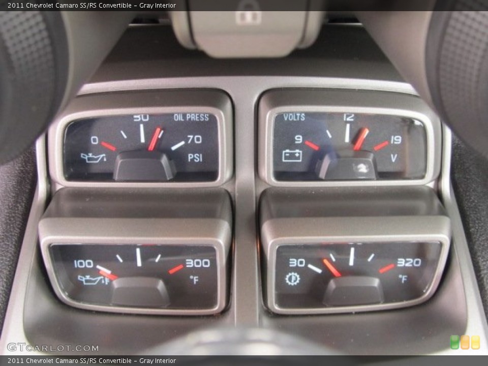 Gray Interior Gauges for the 2011 Chevrolet Camaro SS/RS Convertible #54091686
