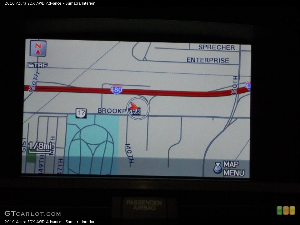 Sumatra Interior Navigation for the 2010 Acura ZDX AWD Advance #54091737