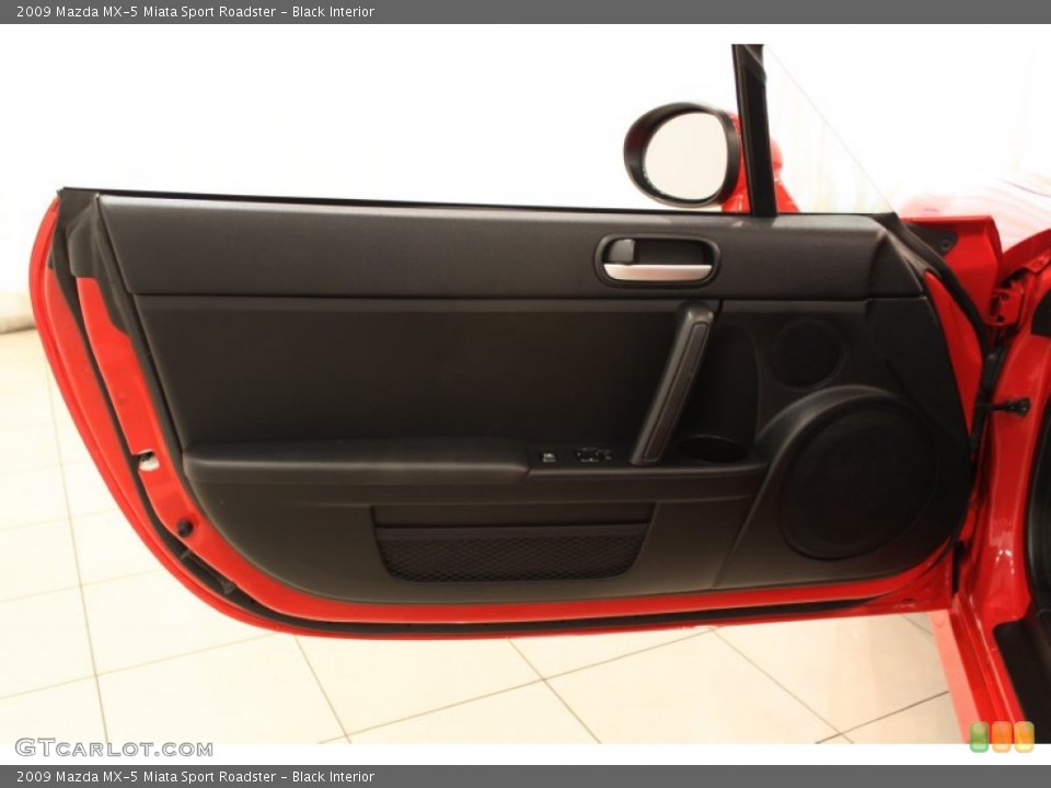 Black Interior Door Panel for the 2009 Mazda MX-5 Miata Sport Roadster #54093237