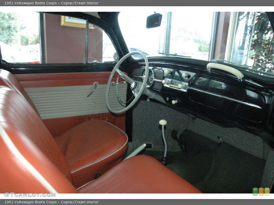 Cognac/Cream Interior Photo for the 1961 Volkswagen Beetle Coupe #54097905