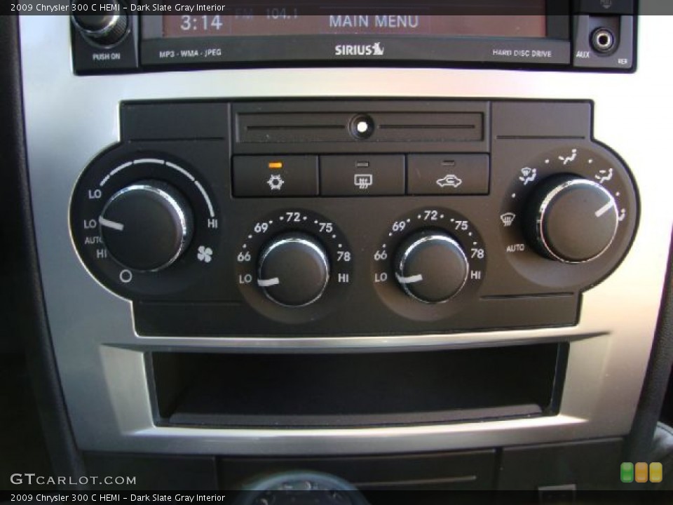 Dark Slate Gray Interior Controls for the 2009 Chrysler 300 C HEMI #54100356