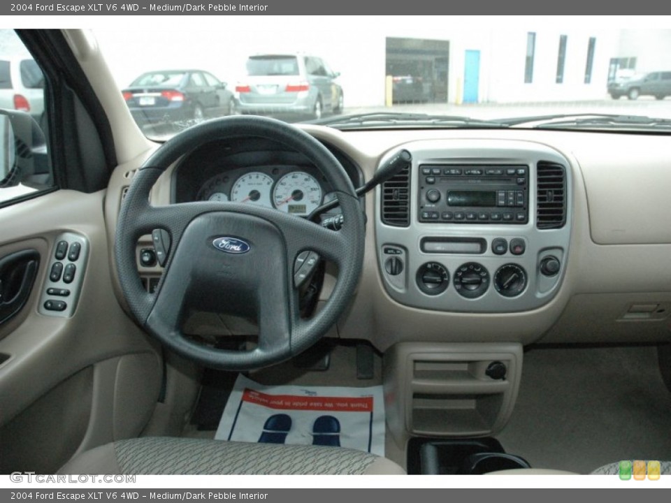 Medium/Dark Pebble Interior Dashboard for the 2004 Ford Escape XLT V6 4WD #54101138