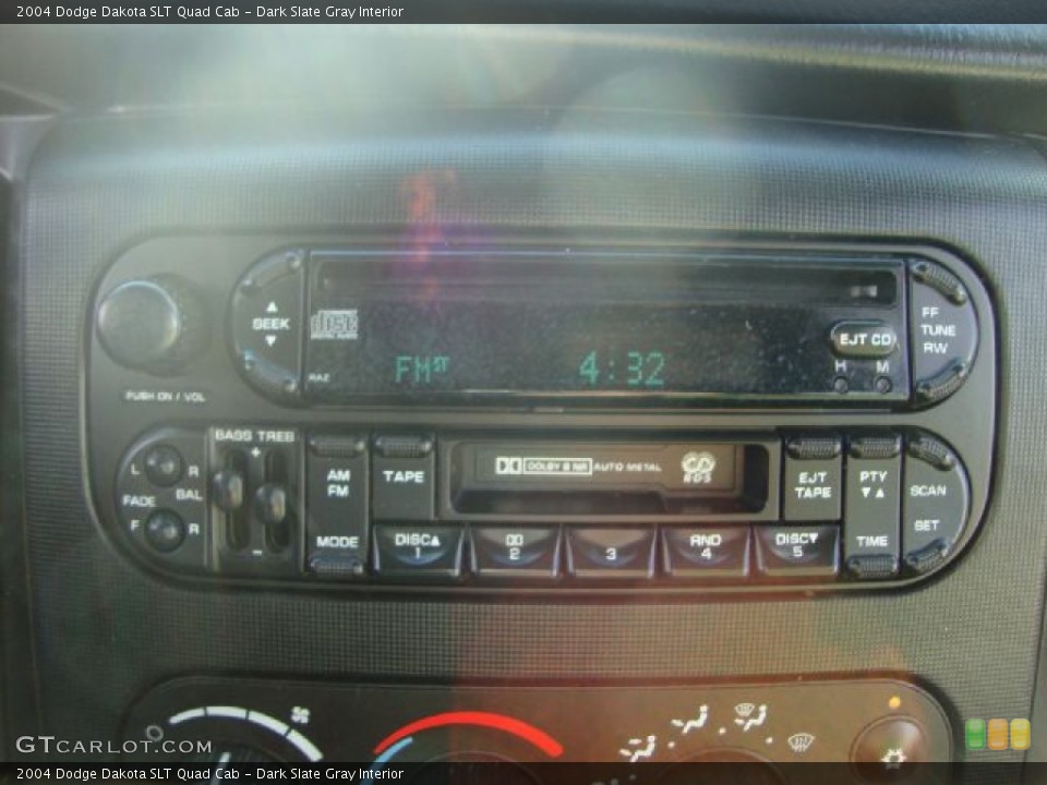Dark Slate Gray Interior Audio System for the 2004 Dodge Dakota SLT Quad Cab #54107715