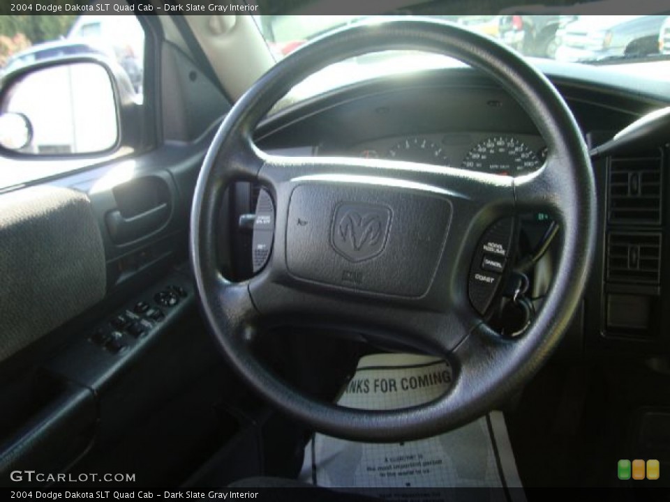 Dark Slate Gray Interior Steering Wheel for the 2004 Dodge Dakota SLT Quad Cab #54107728