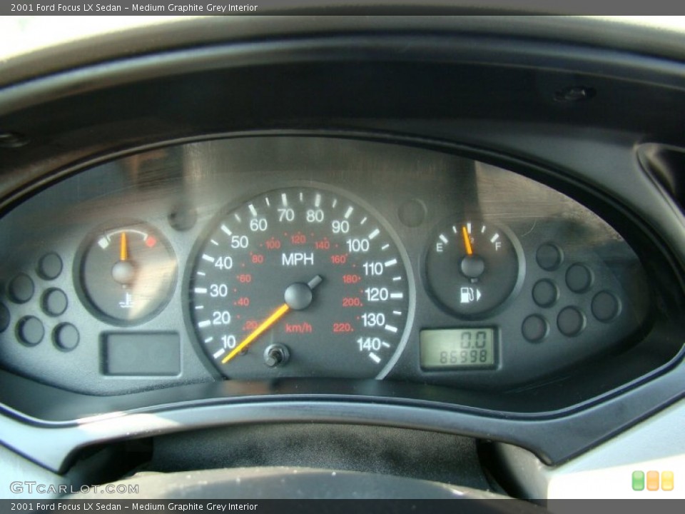 Medium Graphite Grey Interior Gauges for the 2001 Ford Focus LX Sedan #54107883